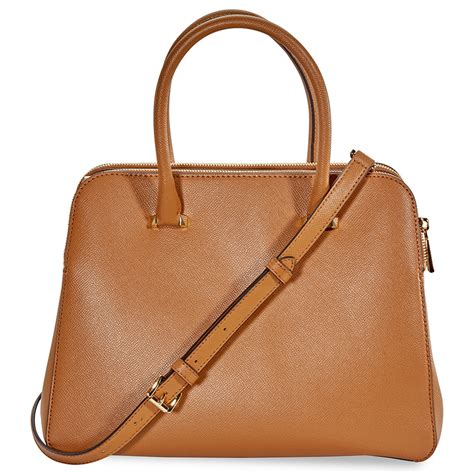 Houston Medium Crossgrain Leather Satchel 